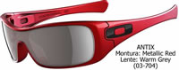 Oakley Antix Black Metallic Red-Warm Grey (03-704)
